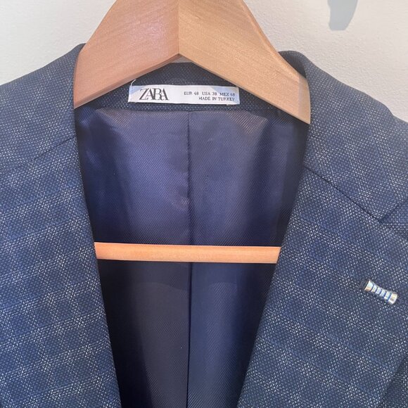 Blazer Blue Checkered from Zara - Picture 2 of 8